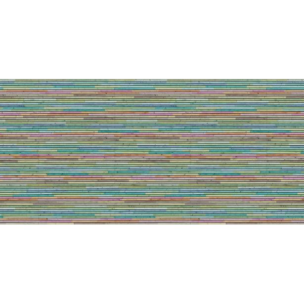 Kuvatapetti Rebel Walls Wooden Slats Colourful, non-woven, mittatilaus