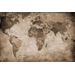 Mallipala Rebel Walls World Map Brown (REBR10772)