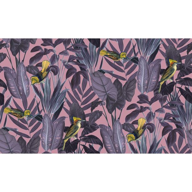Kuvatapetti Rebel Walls Yellow Bird Dusk, non-woven, mittatilaus