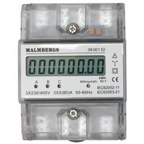 KWH-mittari Malmbergs 3-vaiheinen 230/400V 63A
