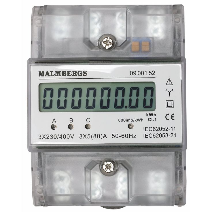KWH-Mittari Malmbergs 3-vaiheinen 230/400V 63A