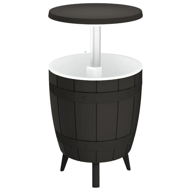 Kylmäpöytä 3-in-1 musta polypropeeni (64159)