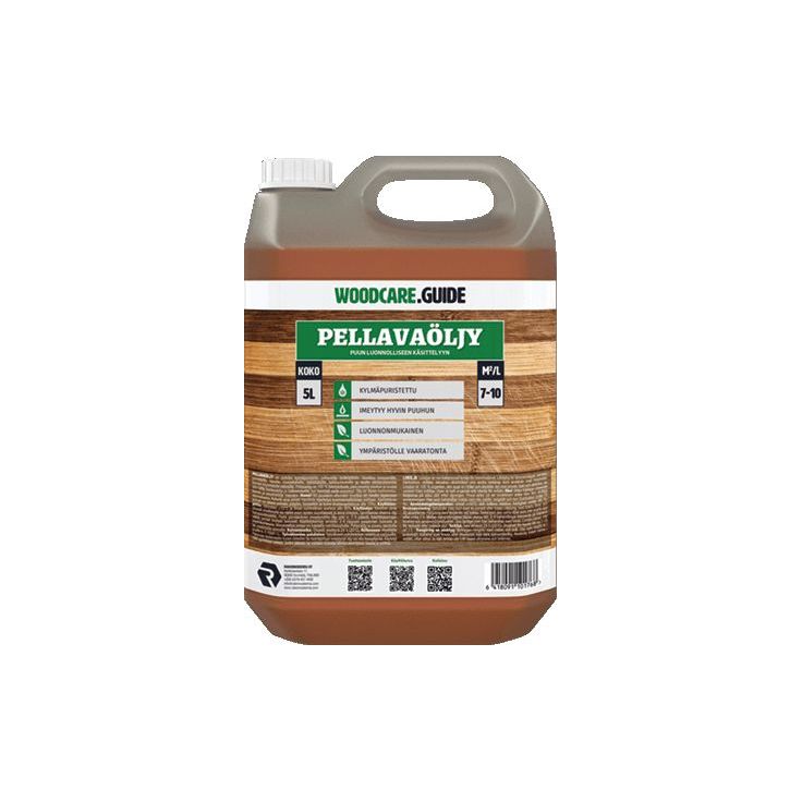 Kylmäpuristettu pellavaöljy Woodcare.guide 5l