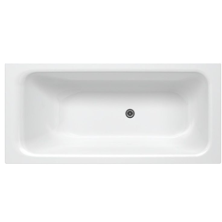 Kylpyamme Gustavsberg, 1500 x 700 mm, ilman kehikkoa, glazeplus-pinta, kaksi kädensijaa, valkoinen