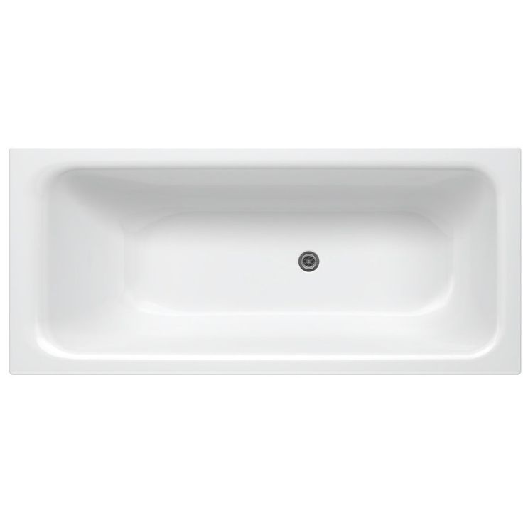 Kylpyamme Gustavsberg, 1574 x 700 mm, ilman kehikkoa, glazeplus-pinta, valkoinen