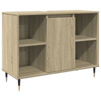 Kylpyhuoneen kaappi Sonoma-tammi 80x33x60 cm tekninen puu (49679)