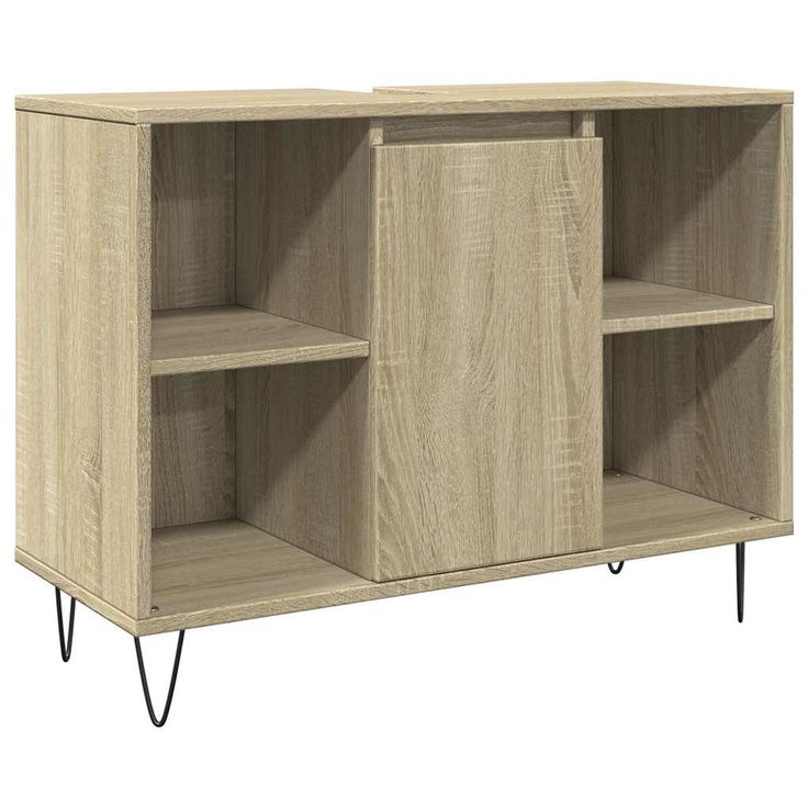 Kylpyhuoneen kaappi Sonoma-tammi 80x33x60 cm tekninen puu (49680)