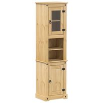 Kylpyhuoneen korkea kaappi Corona 50x40x185 cm täysi mänty (02792)