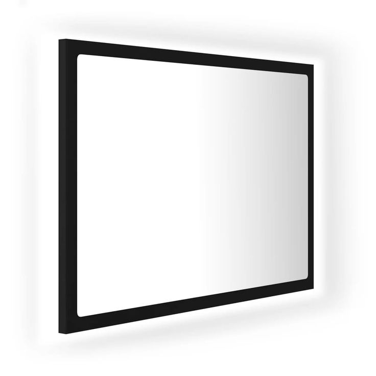 Kylpyhuoneen LED-peili musta 60x8,5x37 cm akryyli (04917)