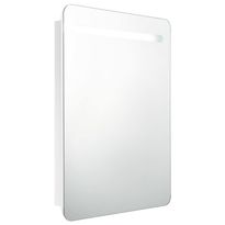 Kylpyhuoneen LED-Peilikaappi, kiiltävä 60x11x80 cm, eri värejä (07541)