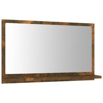 Kylpyhuoneen peili savutammi 60x10,5x37 cm tekninen puu (15636)