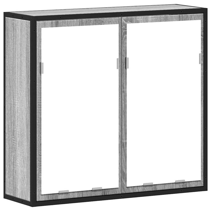 Kylpyhuoneen peilikaappi harmaa Sonoma 65x20x60 cm tekninen puu (49257)