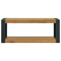 Kylpyhuoneen Seinäkaappi 90x45x35 cm täysi tiikki (38231)