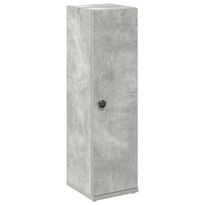 kylpyhuonekaappi rullatelineellä Betonin harmaa 20,5x22x72 cm (58518)