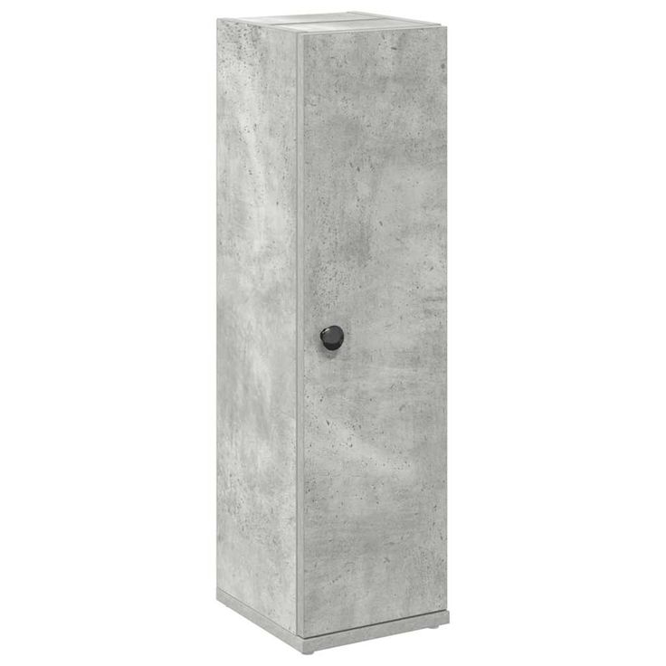 kylpyhuonekaappi rullatelineellä Betonin harmaa 20,5x22x72 cm (58518)