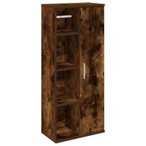 kylpyhuonekaappi rullatelineellä savustammi 39x22x90 cm (58528)
