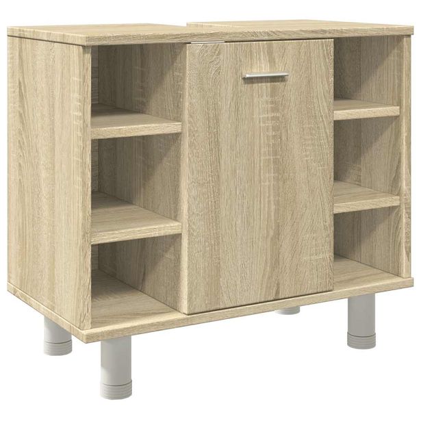 Kylpyhuonekaappi Sonoma-tammi 60x32x53,5 cm lastulevy (56142)