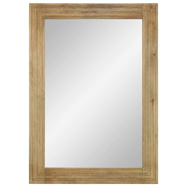 Kylpyhuonepeili Ruskea 50x70x3 cm Massiivipuu Mango (17751)