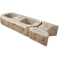 Lohkomuurikivi Lakka, harmaa 480x200x100mm ja 80x200x100mm