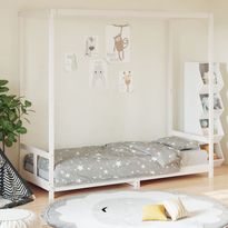 Lasten katossänky valkoinen 80x200 cm, mäntyä