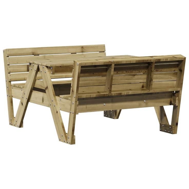 Lasten piknikpöytä 88x122x58 cm kyllästetty mänty (32605)