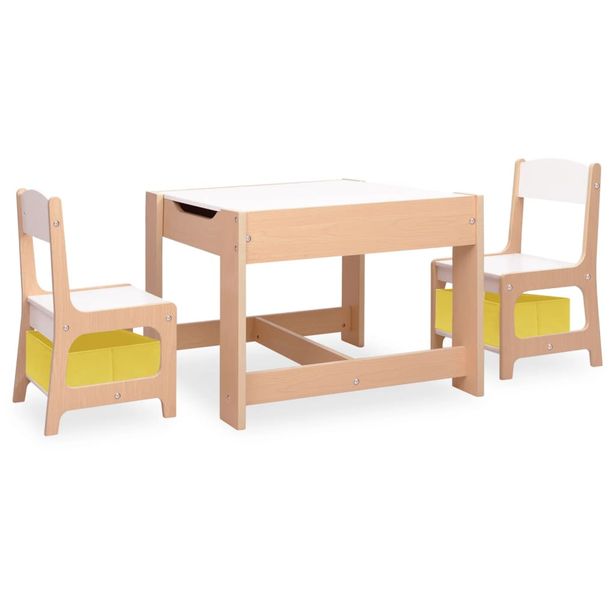 Lasten pöytä ja 2 tuolia MDF (80284)
