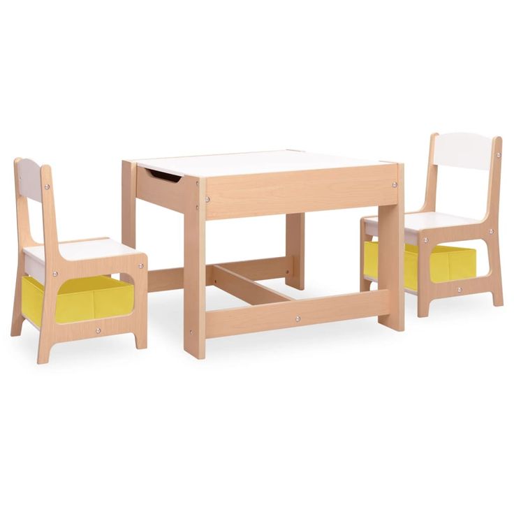 Lasten pöytä ja 2 tuolia MDF (80284)