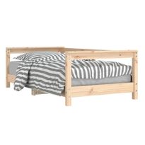Lasten sängynrunko täysi mänty, leveys 70-90 cm, eri kokoja (30961)