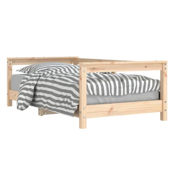 Lasten sängynrunko 70x140 cm täysi mänty (34396)