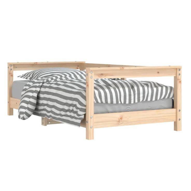 Lasten sängynrunko 70x140 cm täysi mänty (34396)