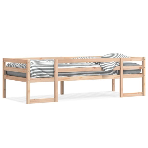 Lasten sängynrunko 75x190 cm täysi mänty (46870)