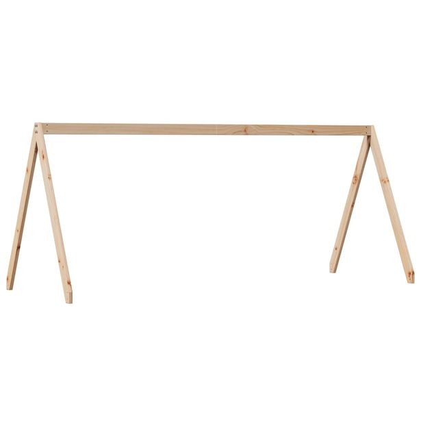 Lastensängyn katos 199x80,5x88 cm täysi mänty (46955)