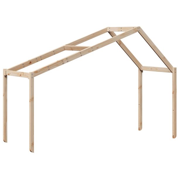 Lastensängyn katos 203x80,5x142 cm täysi mänty (46943)
