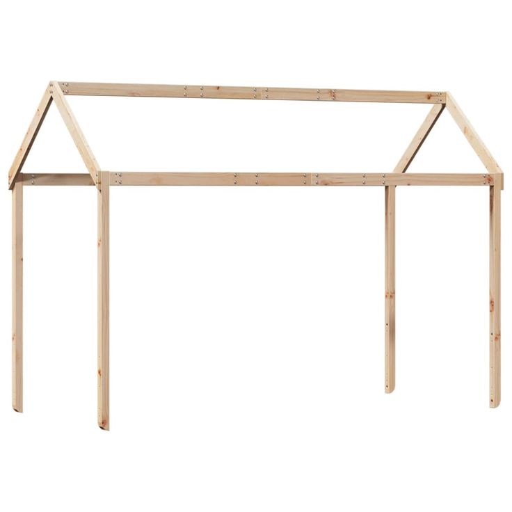 Lastensängyn katos 207x80,5x151,5 cm täysi mänty (46967)