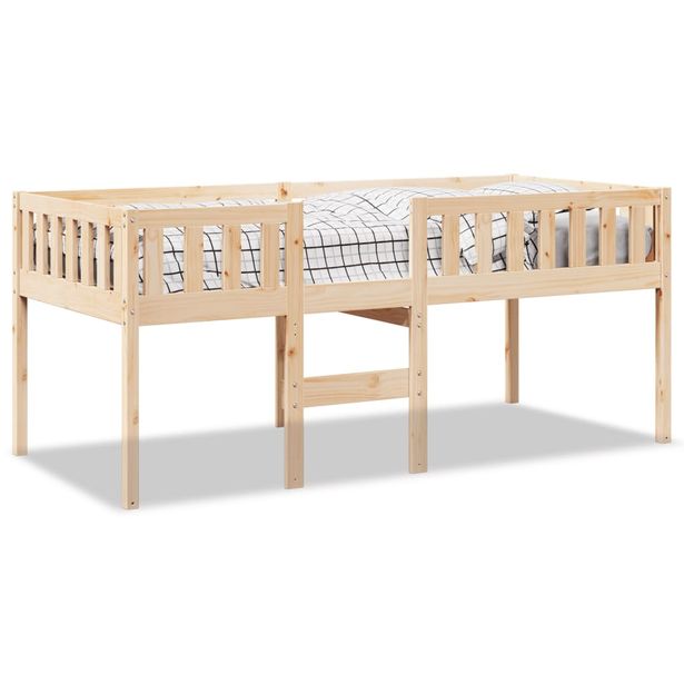 Lastensänky ilman patjaa 75x190 cm täysi mänty (55021)