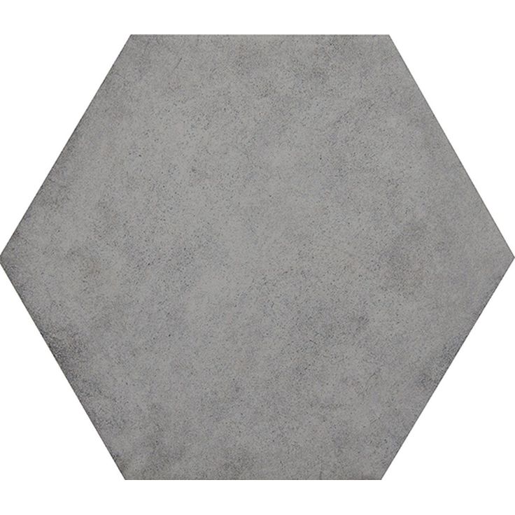 Lattialaatta Kymppi-Lattiat Concrete hex Antracite 14x16cm