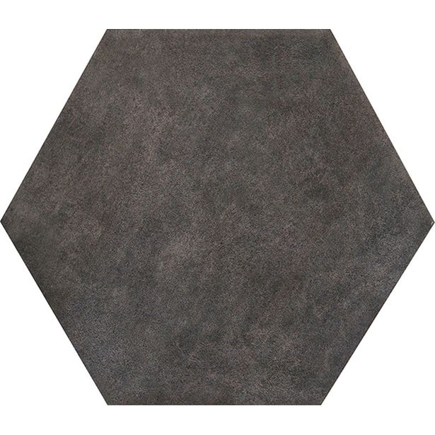Lattialaatta Kymppi-Lattiat Concrete hex Black 14x16cm