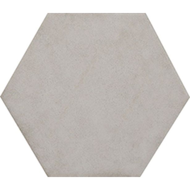 Lattialaatta Kymppi-Lattiat Concrete hex Bone 14x16cm
