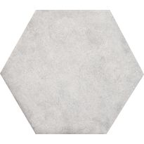 Lattialaatta Kymppi-Lattiat Concrete hex White, 14x16cm