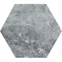 Lattialaatta Kymppi-Lattiat Marmore hex Grey, 14x16cm