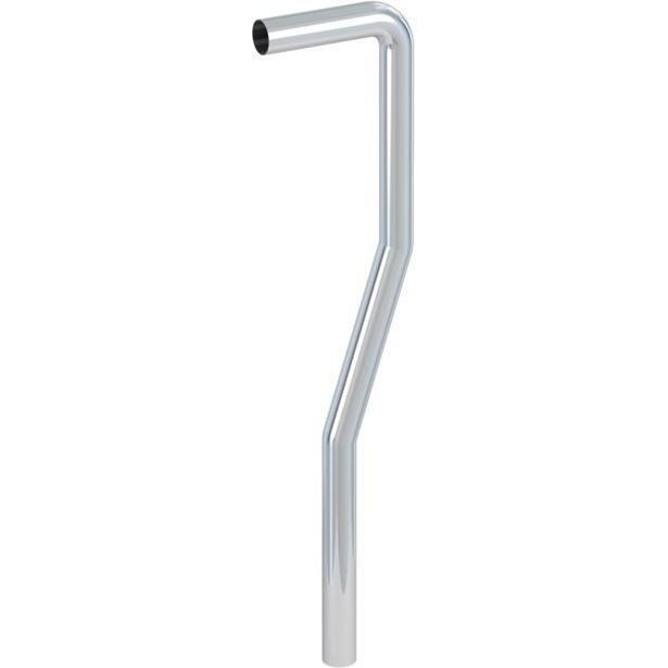 Vesilukon lattiaputki Prevex, s-malli, rst, DN32, 150x610mm