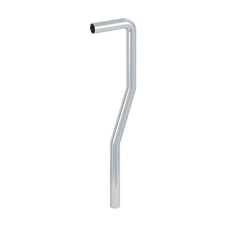 Vesilukon lattiaputki Prevex, s-malli, rst, DN32, 150x610mm
