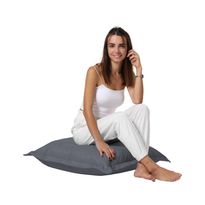 Lattiatyyny ulos Linento Garden Cushion Pouf, 77x77cm, harmaa, Verkkokaupan poistotuote