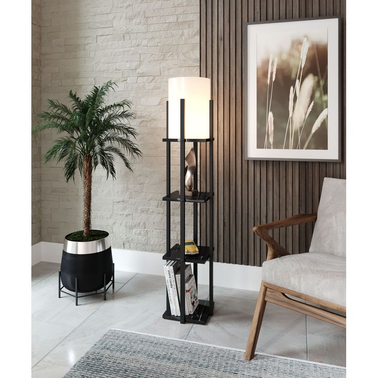 Lattiavalaisin Linento Furniture Nora, musta