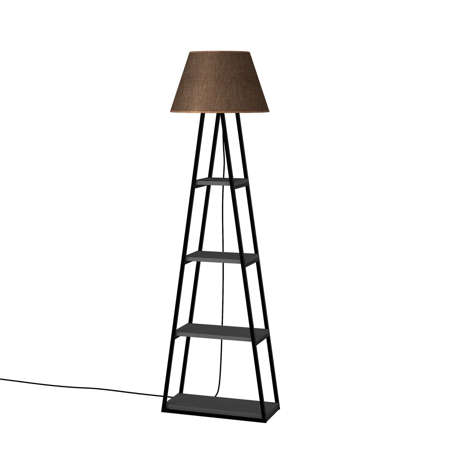 Lattiavalaisin Linento Lighting Pal, antrasiitti/ruskea