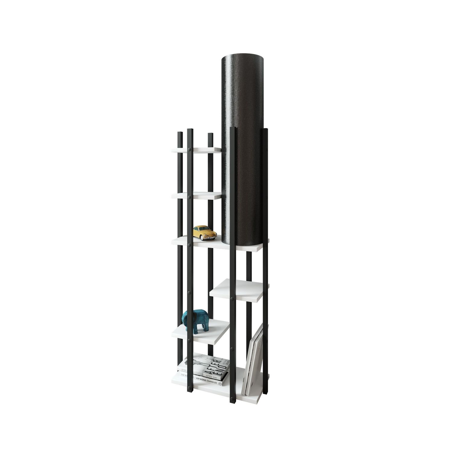 Lattiavalaisin Linento Lighting Voguer, musta/valkoinen