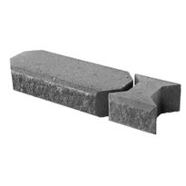 Lohkokansikivi Lakka, musta 480x200x100mm ja 80x200x100mm