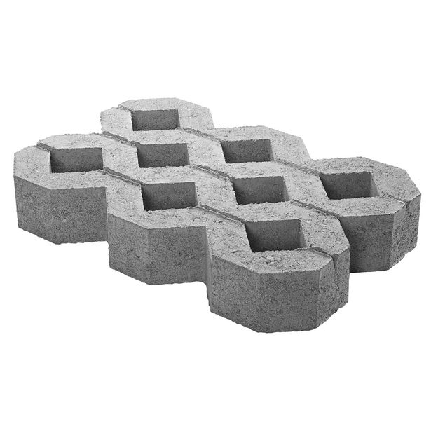 Reikälaatta Lakka RL-400, harmaa 400x600x100mm