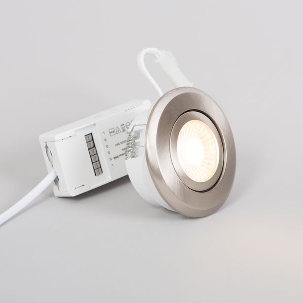 LED-alasvalo FTLIGHT Pallas, 6W, 450lm, IP44, 38°, himmennettävä, kromi