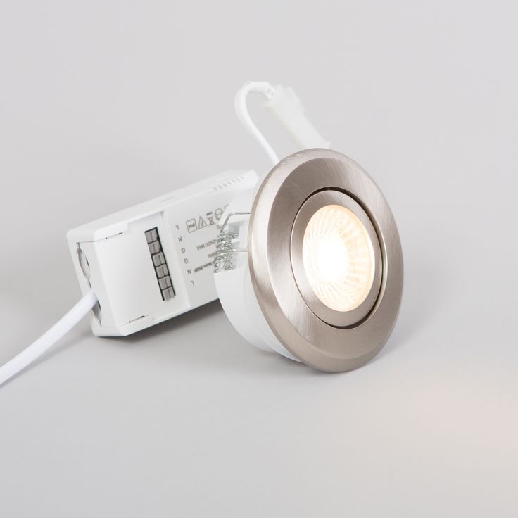 LED-alasvalo FTLIGHT Pallas, 6W, 450lm, IP44, 38°, himmennettävä, kromi